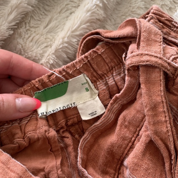 Anthro Portia Striped Linen Pants - Picture 4 of 5